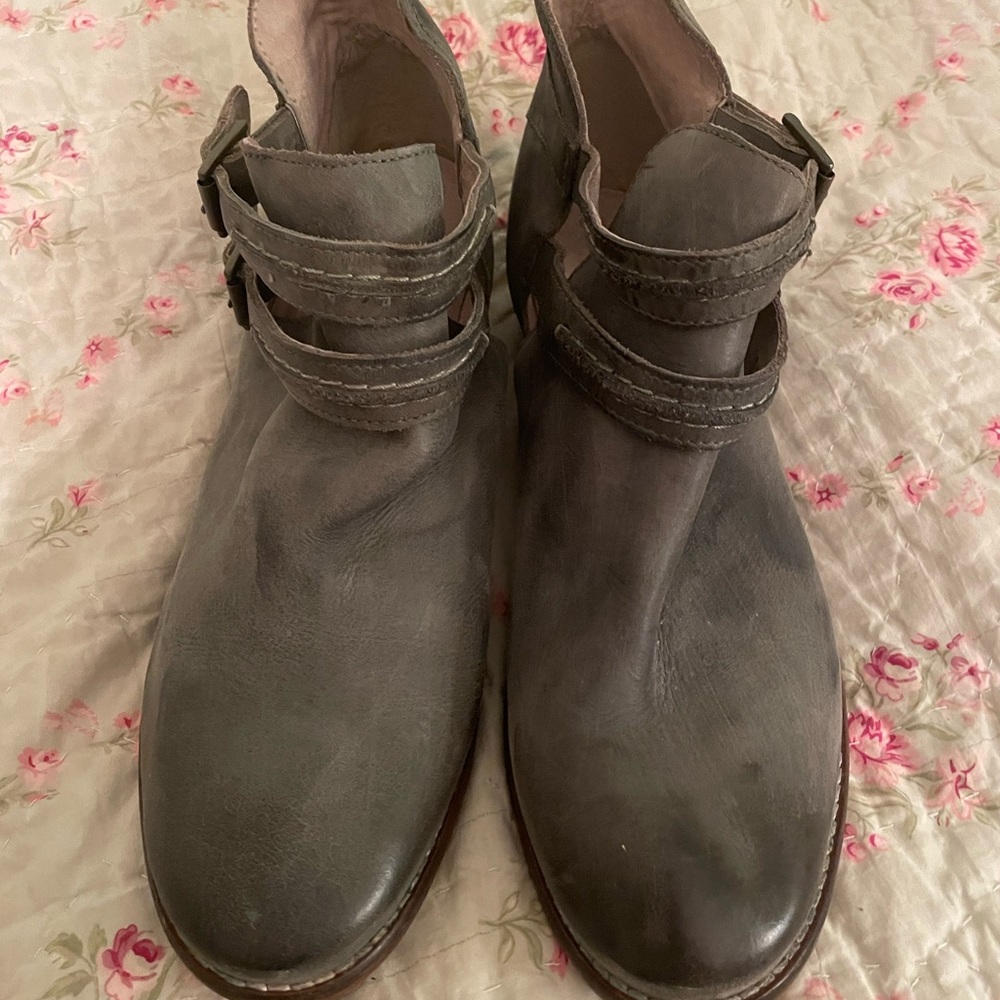 Free People short buckle boots